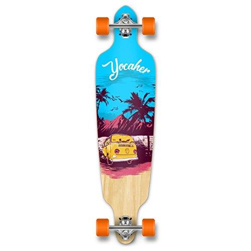 ロング滑るゲーム盤 スケボー 外国で模範例 GCDT104 Yocaher Drop Through Longboard Skateboard スポーツ-ストリート系スポーツ-スケートボード