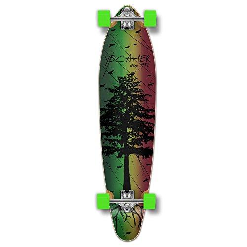 ロングスケートボード スケボー 海外モデル ?GCPT047 Yocaher Punked Bamboo Longboard Skatebo