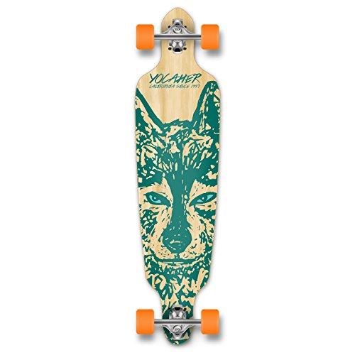 ロング滑るゲーム盤 スケボー 外国で模範例 GCDT086 Yocaher Spirit Wolf Longboard Complete Ska ストリート系スポーツ-スケートボード-スポーツ