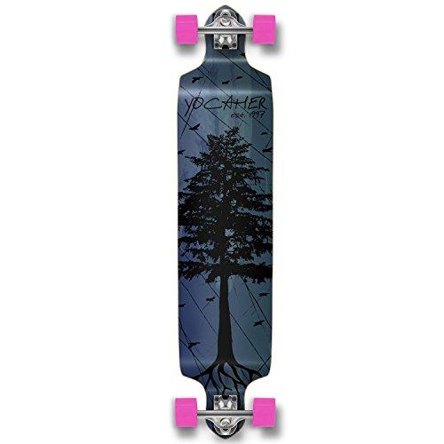 ロング滑るゲーム盤 スケボー 外国でひな型 Yocaher Longboard Skateboard Complete Drop Down クロム