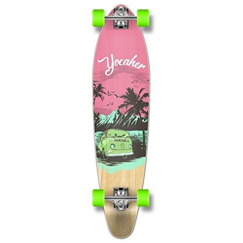 ロングスケートボード スケボー 海外モデル GCKT105 Yocaher Longboard Skateboard Complete Kick