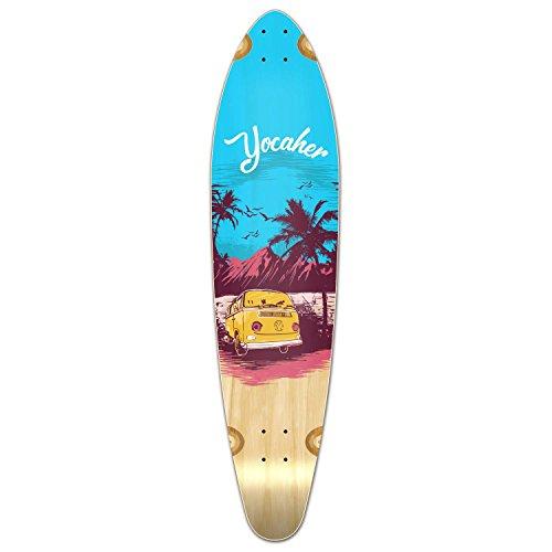 ロング滑るゲーム盤 スケボー 外国で模範例 GDKT104 Yocaher Longboard Skateboard Kicktail Crui スポーツ-スケートボード-デッキ、パーツ