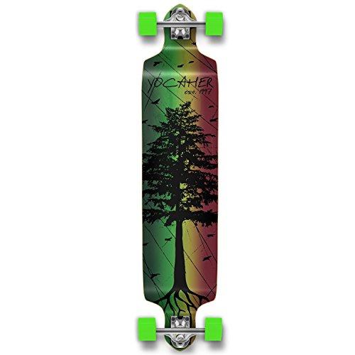 ロング滑るゲーム盤 スケボー 外国でひな型 インチ The Pines Rasta Longboard Complete Skateboard -