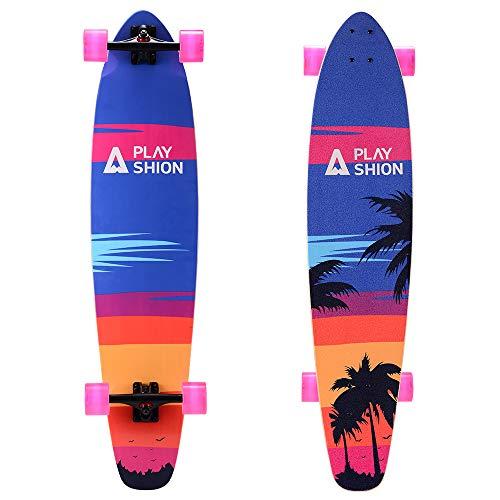 ロングスケートボード スケボー 海外モデル 20210226 Playshion 42 Inch Longboard Skateboard Co