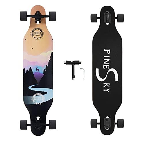 ロングスケートボード スケボー 海外モデル PINESKY PINESKY 41 Inch Longboard Skateboard 8 Ply｜maniacs-shop