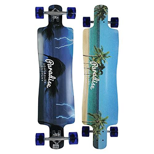 ロングスケートボード スケボー 海外モデル Paradise Longboard Drop Down Complete Cruiser Skat