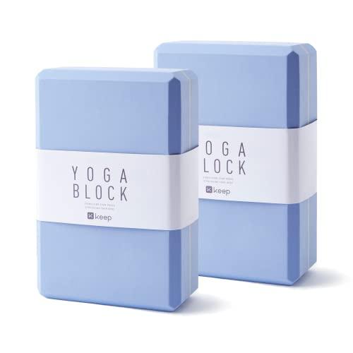 ヨガブロック フィットネス YogaBlock KEEP Yoga Block, High-Density EVA Foam 2 Pack Yoga Block with