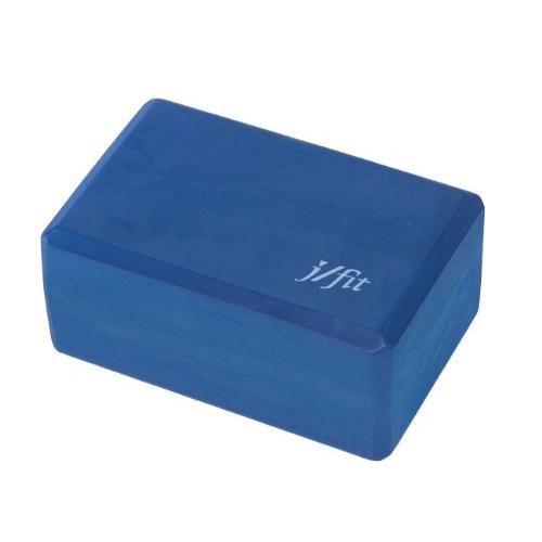 ヨガブロック フィットネス J-YBNY4 JFIT Yoga Block, Navy Blue, 4-Inch