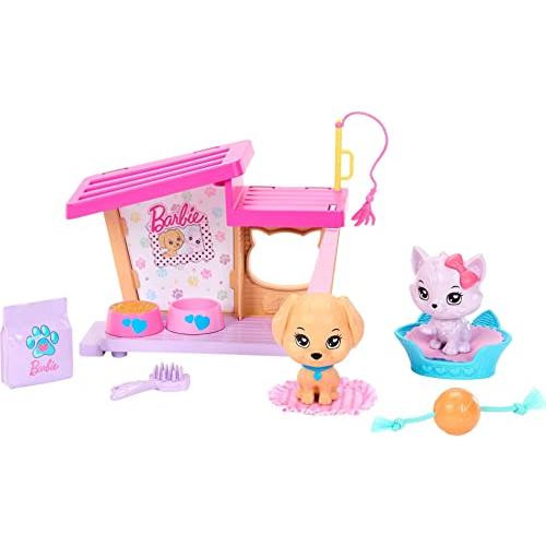 バービー バービー人形 HMM62 Barbie My First Barbie Accessories, Story Starter Pet Care Pack with Dog