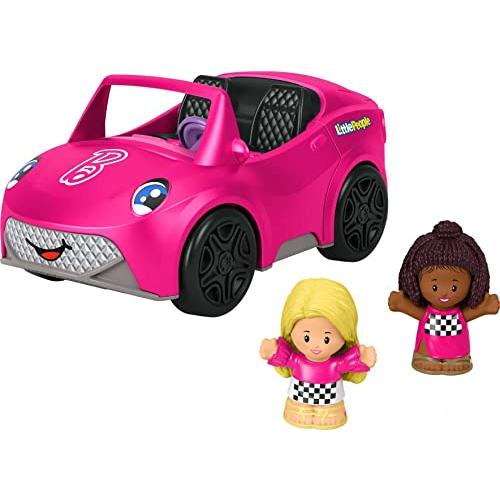 バービー バービー人形 HCF59 Fisher-Price Little People Barbie Toddler Toy Car Convertible with Music
