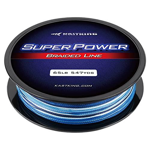 リール キャストキング 釣り道具 KastKing Superpower Braided Fishing Line， Blue Camo， 30 LB， 500+4