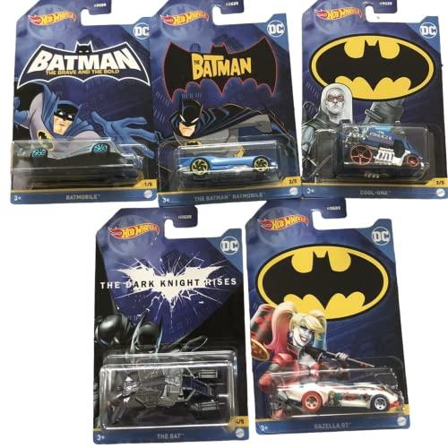 ホットウィール マテル ミニカー HWHDG89956C Hot Wheels Batman 2022 Batmobile Complete Bundle of 5