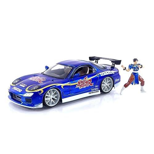 ジャダトイズ ミニカー ダイキャスト 30838 Jada Street Fighter 1:24 1993 Mazda RX-7 Die-Cast Car