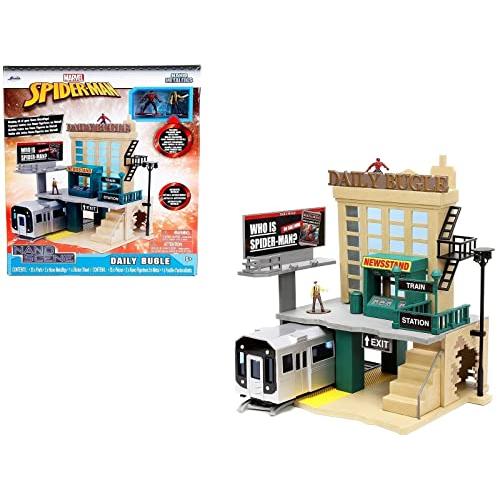ジャダトイズ ミニカー ダイキャスト 33659 Jada Nano Scene Marvel Spider-Man Daily Bugle w/Die-c