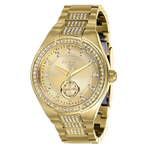 腕時計 インヴィクタ インビクタ 38631 Invicta Specialty Crystal Gold-Tone Dial Ladies Watch 38631