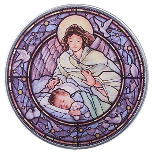 デザイン・トスカノ 置物 インテリア GM1204 Stained Glass Panel - Little Boy Guardian Angel Stai