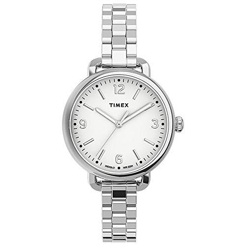 腕時計 タイメックス メンズ TW2U60300 Timex TW2U60300 Ladies Standard Demi Watch, White, TW2U60300-