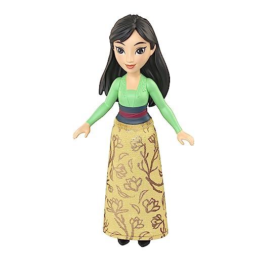 バービー バービー人形 HLW81 Disney Princess Mini Mulan Doll 9cm for Girls Ages 3 and Up