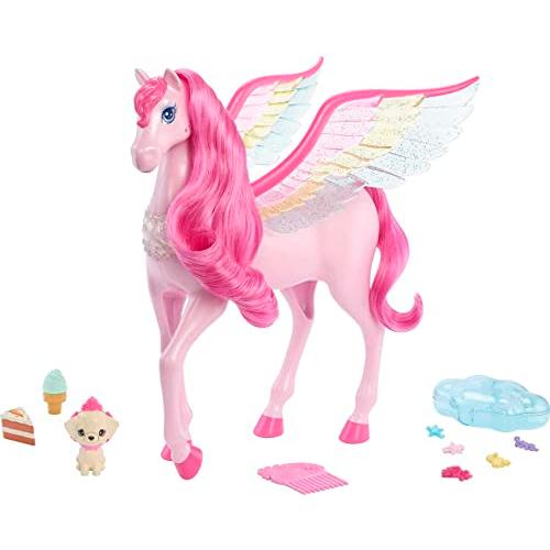 バービー バービー人形 HLC40 Barbie Mattel Fairytale A Touch of Magic Pink Pegasus with Puppy
