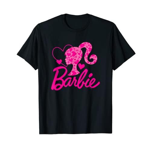 バービー バービー人形 GMFGTDT0HKN Barbie Black Heart Logo Crew Neck T-Shirt - Classic Fit, Short Sle バービー バービー人形 GMFGTDT0HKN Barbie Black Heart Logo Crew Neck T-Shirt - Classic  Fit, Short Sle