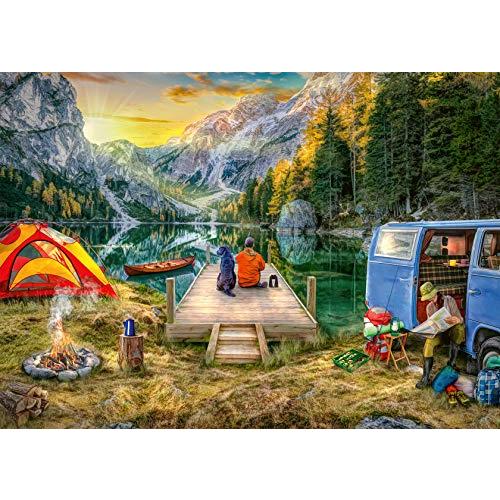 ジグソーパズル 海外製 アメリカ 16177 Ravensburger Calm Campsite Puzzle - 1000 Unique Pieces | So