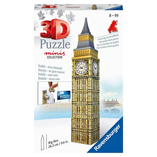 ジグソーパズル 海外製 アメリカ 11246 Ravensburger Mini Big Ben 54 Piece 3D Puzzle for Kids and A