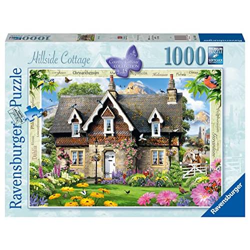 当てもの 外国で製 亜米利加 17489 Ravensburger Country Cottage Collection No.15 Hillside Cott ゲーム、おもちゃ-パズル