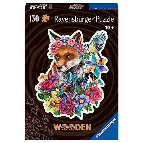 ジグソーパズル 海外製 アメリカ 17512 Ravensburger Colorful Fox 150 Piece Wooden Jigsaw Puzzle -