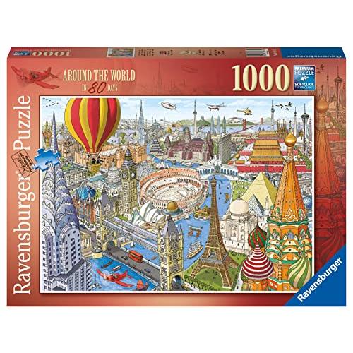 ジグソーパズル 海外製 アメリカ 616961 Ravensburger Around The World in 80 Days 1000 Piece Jigsaw
