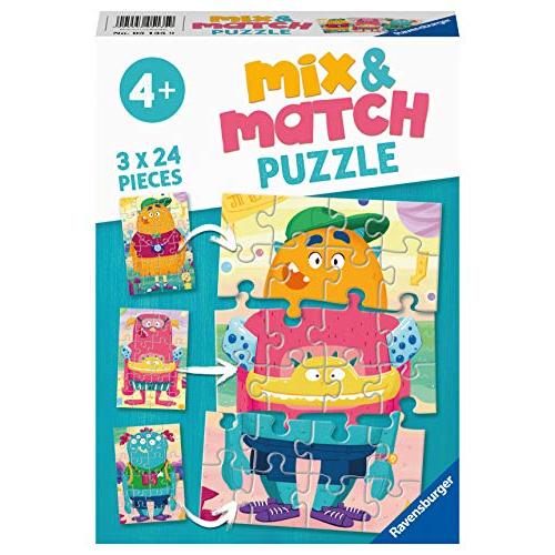 ジグソーパズル 海外製 アメリカ 5135 Ravensburger Monsters Mix & Match Jigsaw Puzzles for Kids Ag