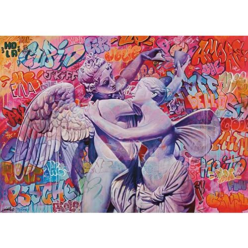 当てもの 外国で製 亜米利加 16970 Ravensburger Cupid and Psyche インチ Love 1000 Piece Jigsaw Puz パズル-ジグソーパズル