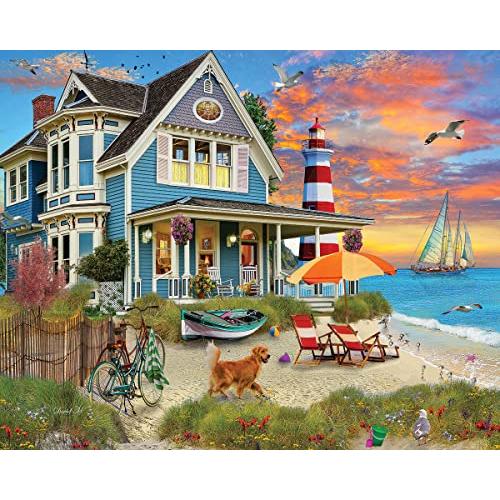 ジグソーパズル 海外製 アメリカ 1731pz White Mountain 1000 Piece Jigsaw Puzzle Summer Night Ocean