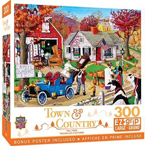 ジグソーパズル 海外製 アメリカ 32229 MasterPieces 300 Piece EZ Grip Jigsaw Puzzle - Fall Finds -