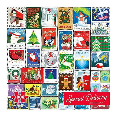 ジグソーパズル 海外製 アメリカ 681410196158 Re-Marks 1000-Piece Christmas Collage Puzzle, 26.75