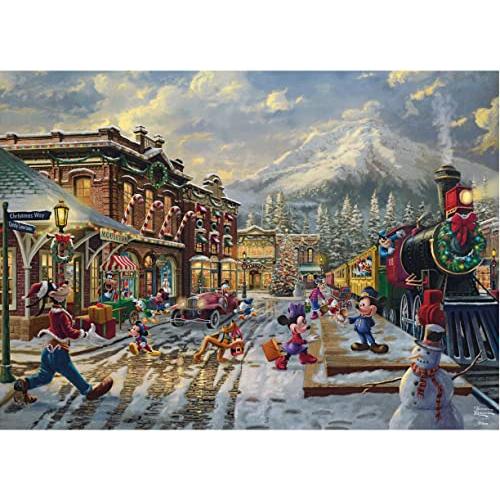 ジグソーパズル 海外製 アメリカ 3328-52 Ceaco - Thomas Kinkade - Disney - Holiday - Candy Cane Ex