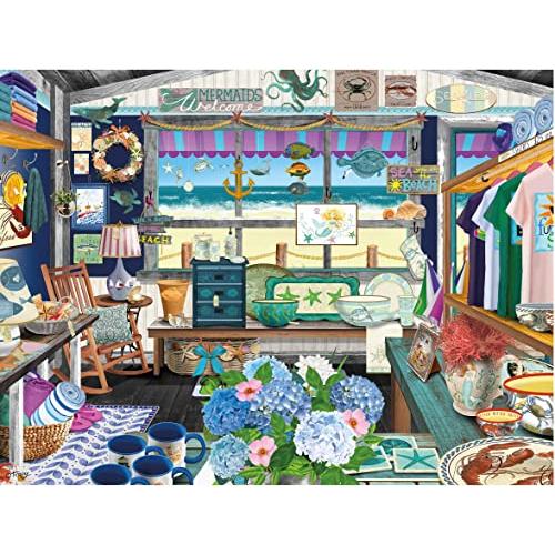 当てもの 外国で製 亜米利加 2258-11 Ceaco - Tracy Flickinger - Sea \u0026 Sand Gift Shoppe - 300 P パズル-ジグソーパズル