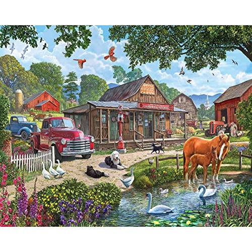 ジグソーパズル 海外製 アメリカ 1783pz White Mountain - Rustic General Store, 1000 Piece Jigsaw P