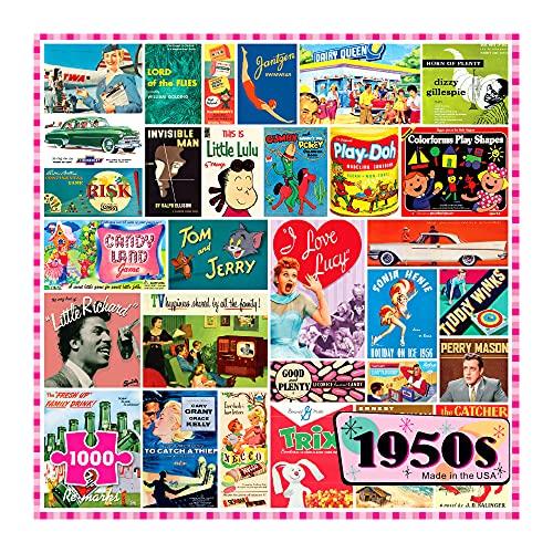 ジグソーパズル 海外製 アメリカ Re-Marks 1950s Pop Culture Puzzle， 1000-Piece Puzzle for All Ages