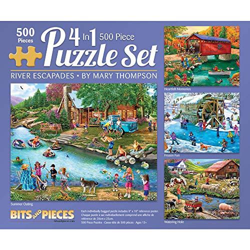 ジグソーパズル 海外製 アメリカ 45937 Bits and Pieces ? 4-in-1 Multi-Pack - 500 Piece Jigsaw Pu