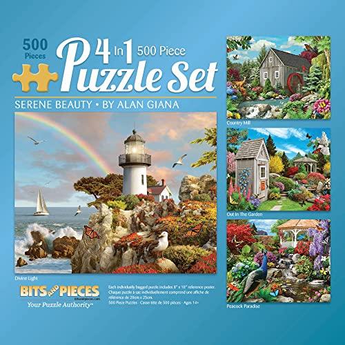 ジグソーパズル 海外製 アメリカ 47148 Bits and Pieces ? 4-in-1 Multi-Pack 500 Piece Jigsaw Puzz