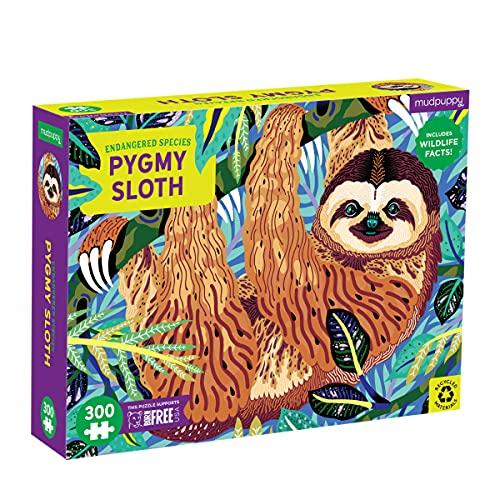 ジグソーパズル 海外製 アメリカ 356713 Mudpuppy Pygmy Sloth Endangered Species 300 Piece Puzzle f