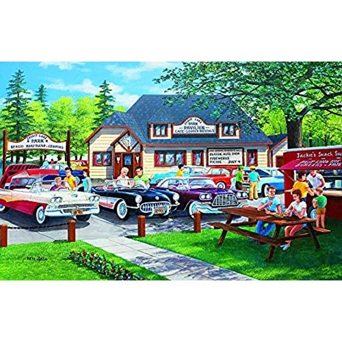 ジグソーパズル 海外製 アメリカ 99126 SUNSOUT INC - The Past Lane - 35 pc Jigsaw Puzzle by Artist