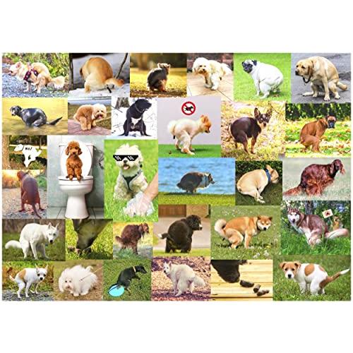ジグソーパズル 海外製 アメリカ Super Poopinator 3000 Pooping Dogs 1000-Piece Puzzle for Adults -