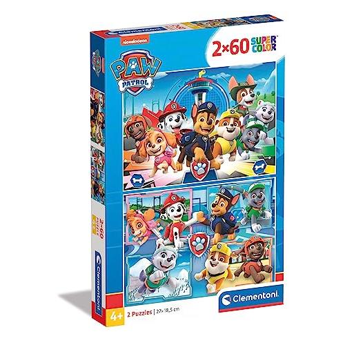 ジグソーパズル 海外製 アメリカ 21617 Clementoni 21617， Paw Patrol Puzzle for Children， 2 x 60 Pi
