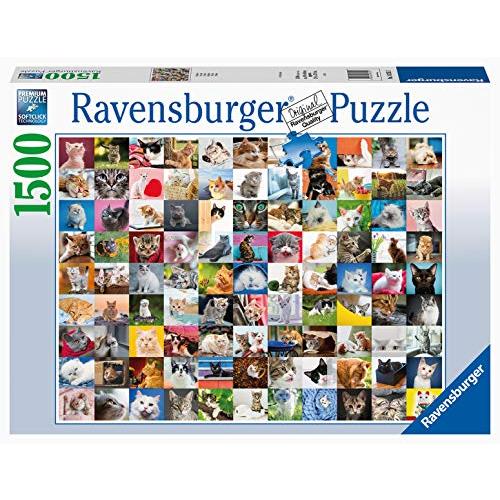 ジグソーパズル 海外製 アメリカ 16235 Ravensburger 16235 Puzzle 1500 pi?ces 99 Chats Adult， Mult