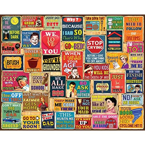 ジグソーパズル 海外製 アメリカ 1760pz White Mountain 1000 Piece Jigsaw Puzzle Nostalgic Quotes C