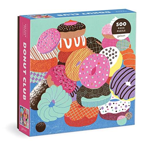 ジグソーパズル 海外製 アメリカ 9.78074E+12 Donut Club 500 Piece Puzzle from Galison - Colorful a