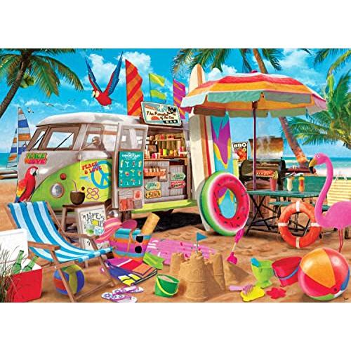 ジグソーパズル 海外製 アメリカ VC1280 Beach Camper Jigsaw Puzzle 1000 Piece by Vermont Christmas