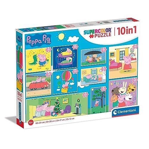 ジグソーパズル 海外製 アメリカ 20271 Clementoni - 20271 - Supercolor Puzzle 10 in 1 Peppa Pig (3