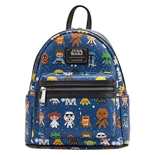 ラウンジフライ アメリカ 日本未発売 STBK0043 Loungefly Star Wars Chibi Character Print Mini Bac